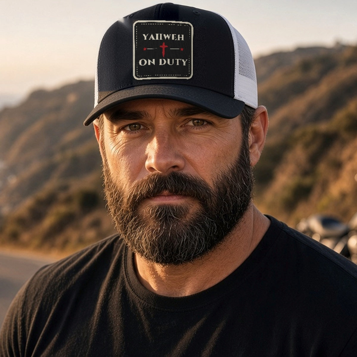 Yahweh On Duty Trucker Hat