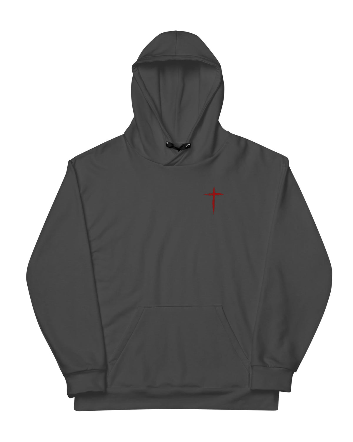 Throttle & Faith Chopper Hoodie - Charcoal